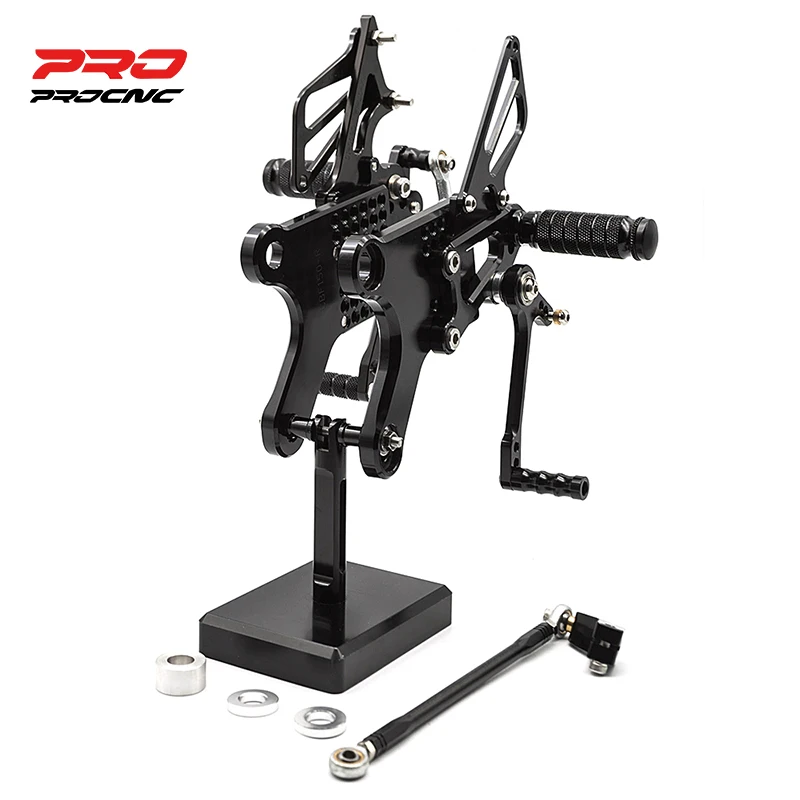 

For Honda CBF150 CB190R Adjustable Aluminum Motorcycle Footrest Rearset Footpeg Rear Set Solid Color Footrest Pedal Foot Peg New