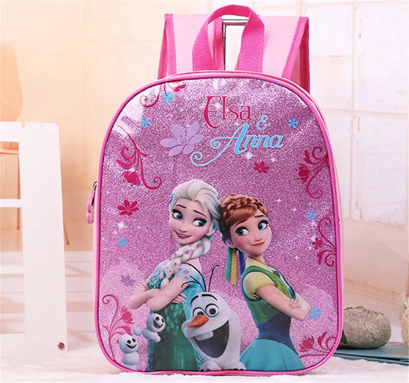 Cartoon princess children backpack kindergarten bag Frozen girl boy cars bag for school student storage book