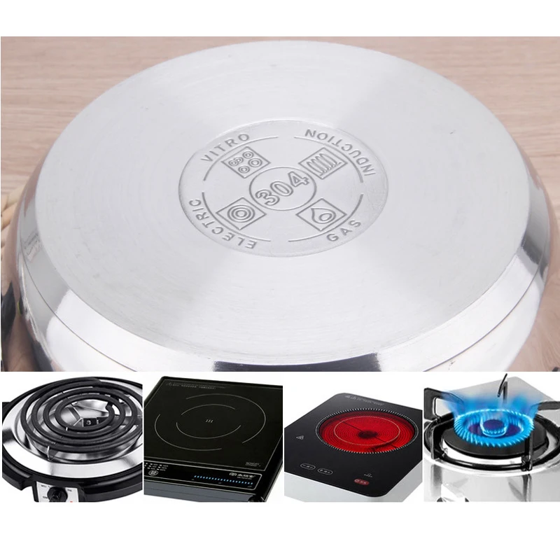 Stainless Steel Pressure Cooker Pressure Limiting Valve Cookware General Use for Gas and Induction Cooker 18/20/22/24 / 28cm