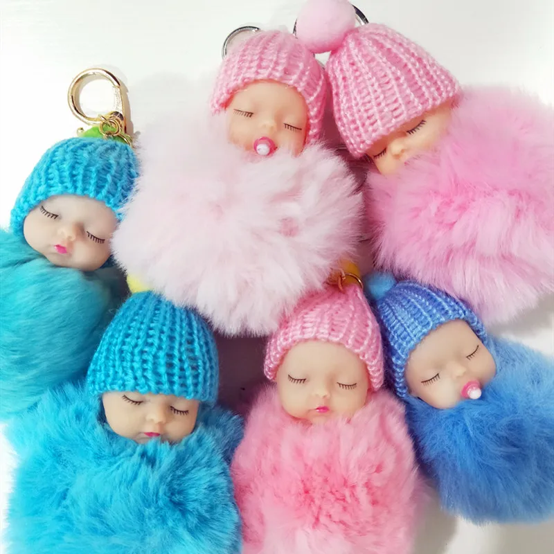 Sleeping Baby Keychain Party Gifts for Baby Shower Souvenirs Decorations