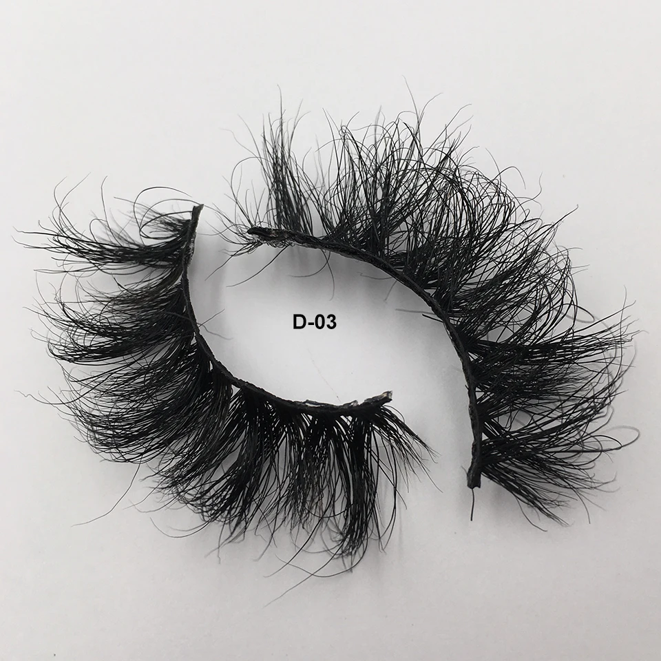 Fluffy Mink Eyelashes Wholesale 25mm Lashes 10-50 Pairs 3D Mink Lashes Soft Volume Long Eye Lashes Make Up Mink Lashes Bulk 25mm