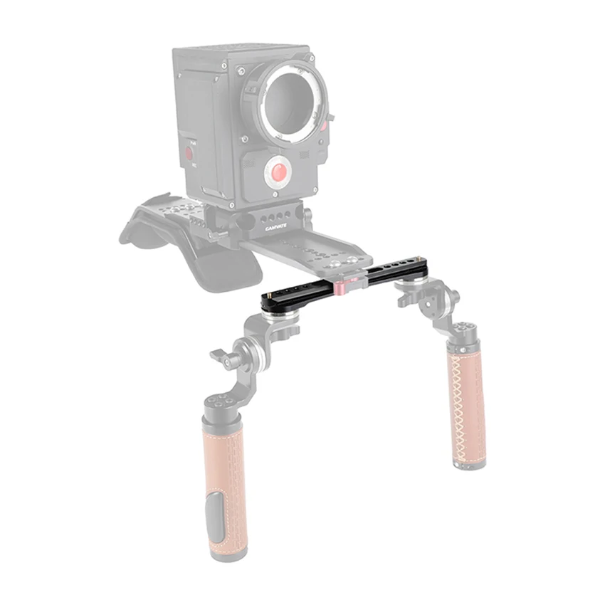 CAMVATE Quick NATO Rail Extension Arm แบบ Dual-Ended M6 Rosette Mount สำหรับกล้อง DSLR Mount Rig สนับสนุนระบบ