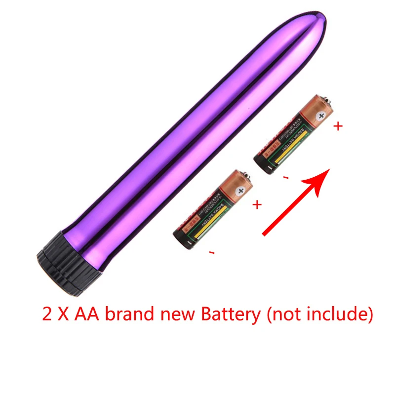 6.5 Inch Multi-Speed Traditional Powerful Vibrators, Slim Waterproof G Spot Vibrating Massager, Adult Sex Toys For Women