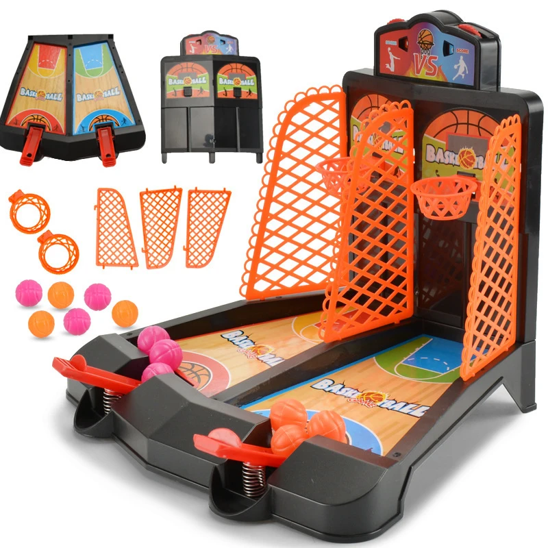 Children's toys double finger ejection basketball court board game parent-child interactive boy desktop educational toy