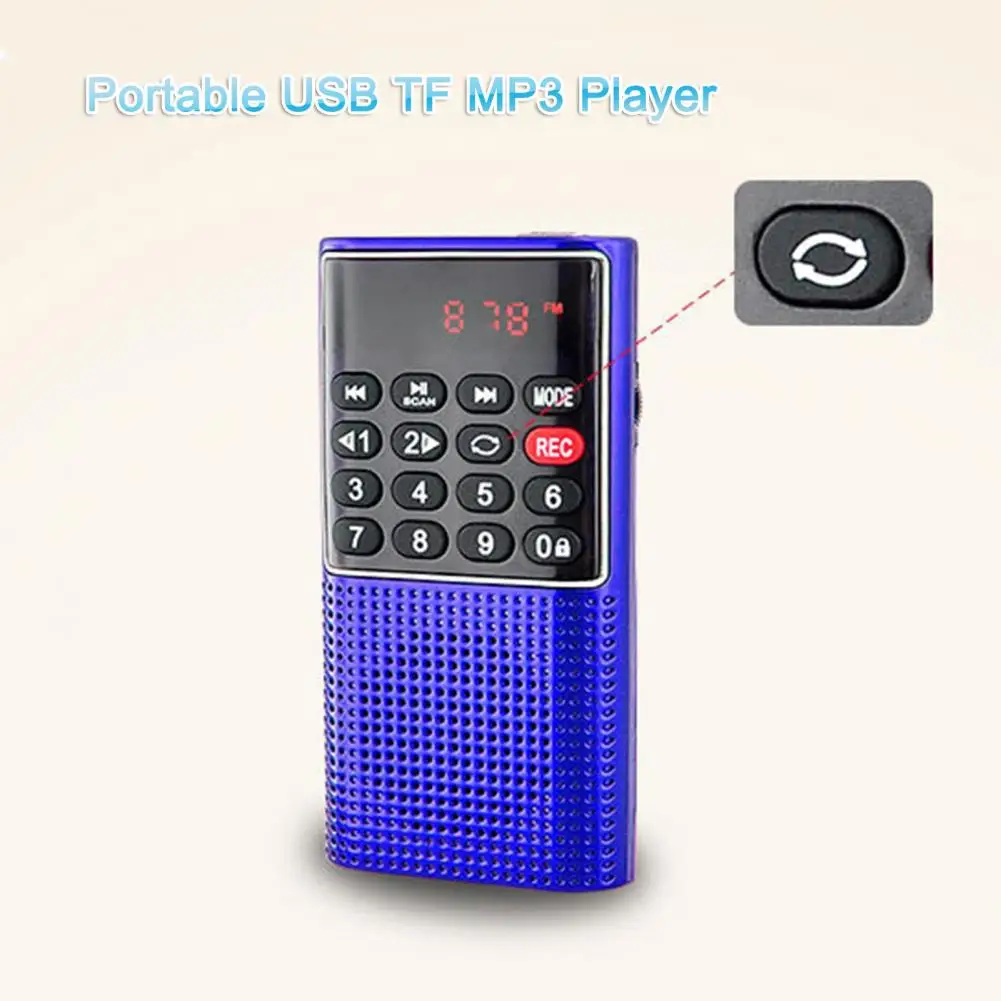 L 328 FM Radio Multifunctional Rechargeable Portable USB TF MP3 Handheld Speaker for Outdoor радиоприёмник