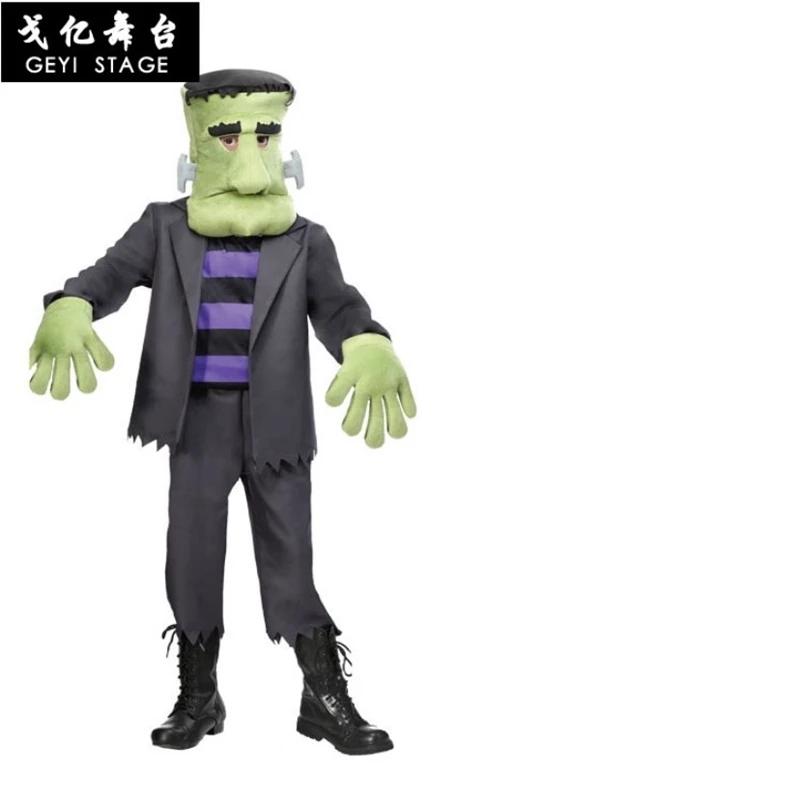 Nuovo Frankenstein verde costume muscolare costume di halloween per i bambini del ragazzo di età degli uomini di cosplay Della Tuta con maschera Accessori