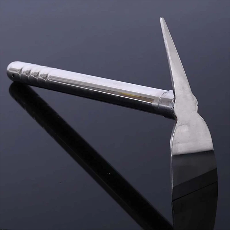 15 inch Multipurpose Weeding Excavator Hand Rake Handle Design Metal Rake Stainless Steel Rake Hoe Farm Garden Tool