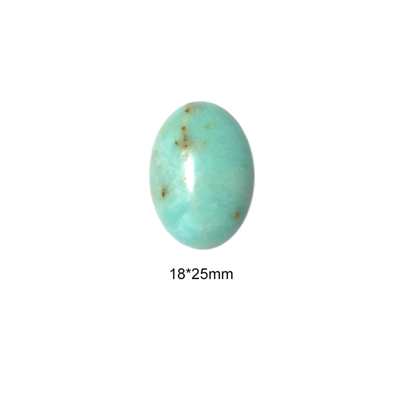 2pcs Stone Antique Jade 18x25mm Oval Flatback Cabochon Loose Bead Spacers For DIY Jewelry Making Earrings&Pendant Accessories