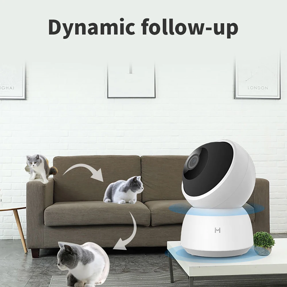 Versione globale Webcam di rete IP A1 WiFi 1296P HD telecamera IP videocamera di sorveglianza per visione notturna per la sicurezza interna domestica