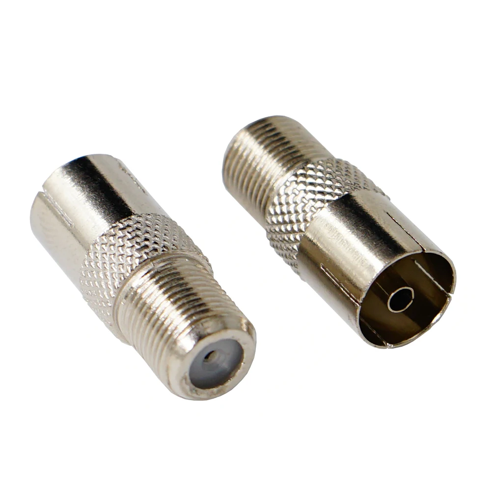 5Pcs F Vrouwelijke Plug Naar Pal Vrouwelijke Jack Rechte Rf Coax Adapter F-Type Tv Connector
