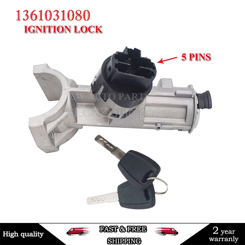 

4162HN 4162.HN 4162SJ 1361031080 1348421080 IGNITION SWITCH BARREL FOR FIAT DUCATO PEUGEOT BOXER CITROEN 5 PINS