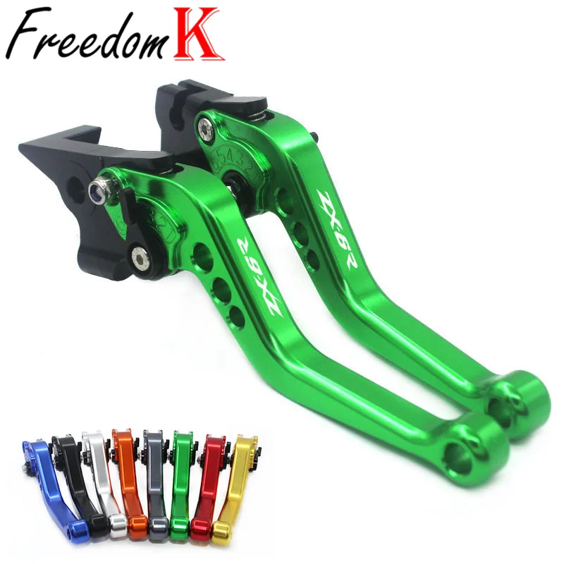 

Motorcycle Accessories For KAWASAKI NINJA ZX-6R ZX6R ZX 6R ZX636 2007-2016 2015 2014 CNC Adjustable Brake Handle Clutch Levers