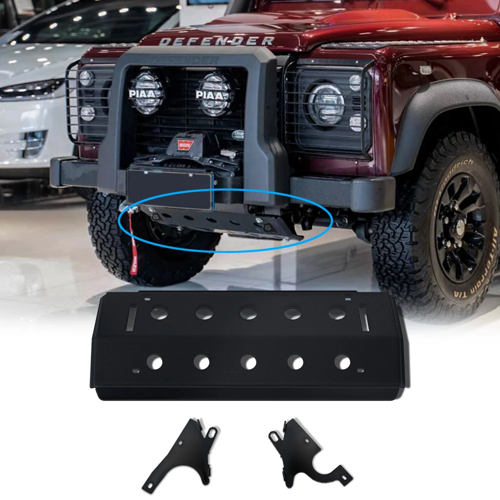 

Stainless Steel Front Bumper Skid Protector Guard Plate Cover Car Styling Parts For LAND ROVER DEFEND