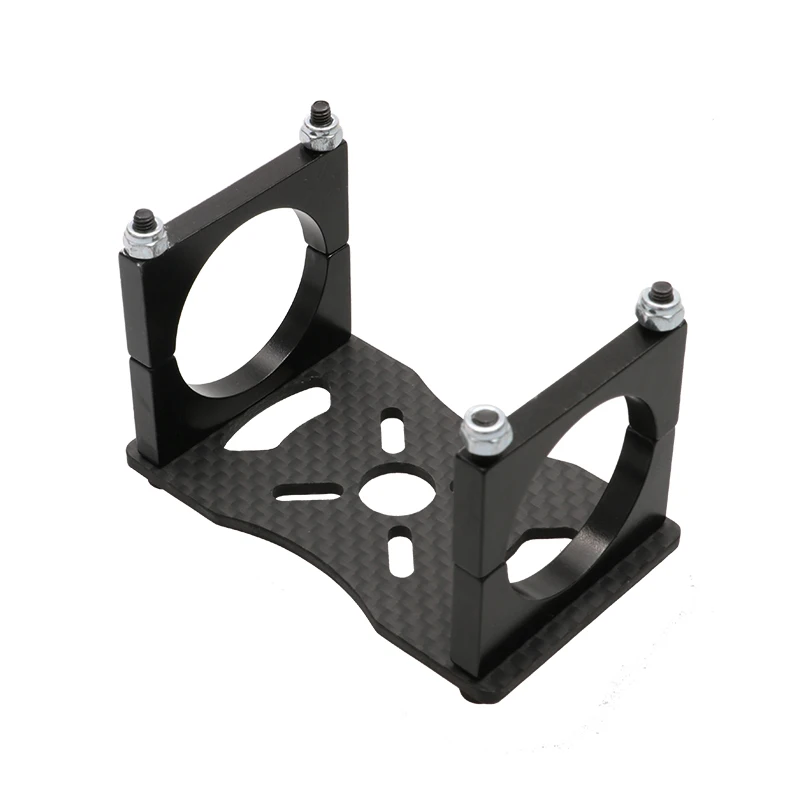 4Sets 12/16/20/22/25/30mm 3K Full Carbon Fiber Tube Clip Clamp + Plate Motor Base Kit Mount Support For RC FPV Multicopter