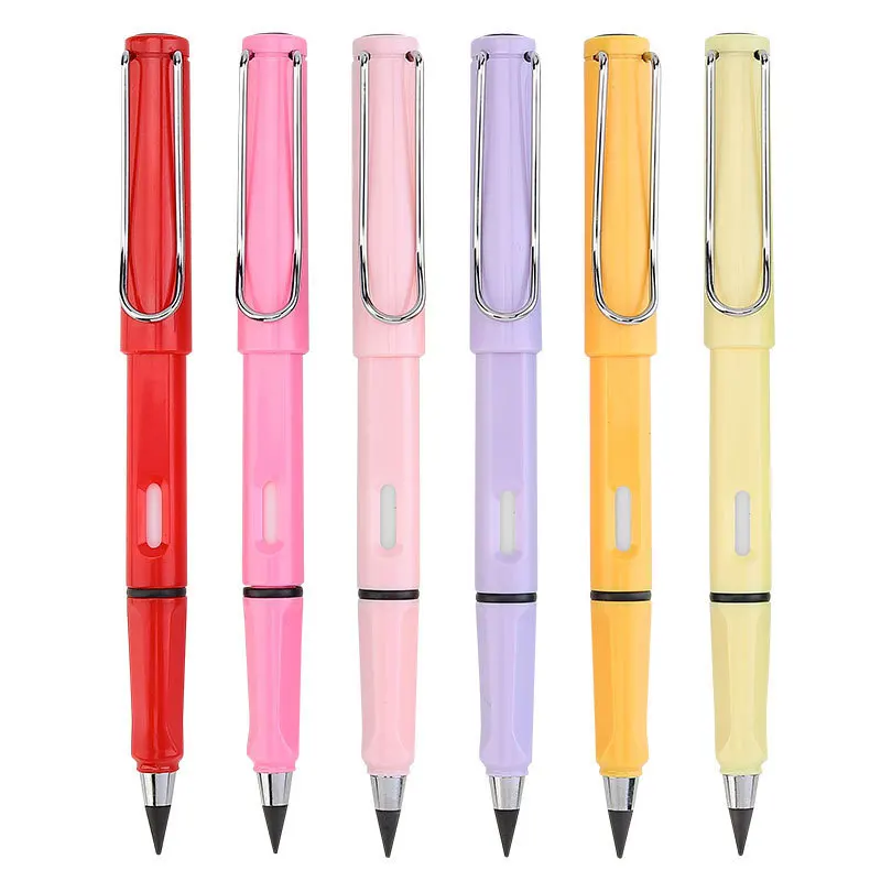 6 pcs New Technology Unlimited Writing Eternal Pencil No Ink Pen Pencils for Writing Art Sketch Painting Tool Kids Novelty Gifts