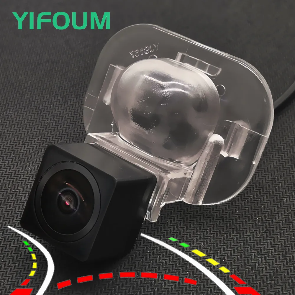 AHD Fisheye 12LED Dynamic Trajectory Car Rear View Camera For Kia Forte Cerato Picanto/Hyundai ix20 Creta Accent Verna Solaris