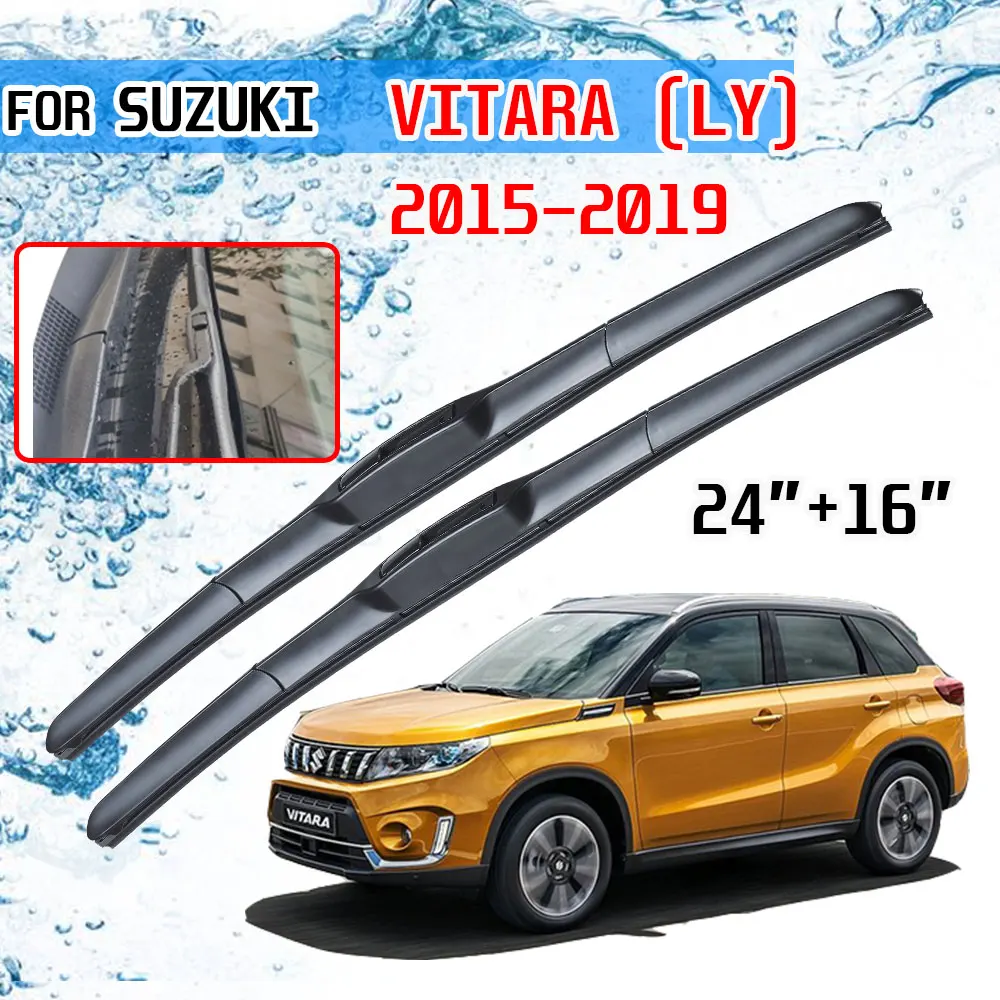 For Suzuki Vitara LY 2015 2016 2017 2018 2019 Escudo Sport Accessories Front Windscreen Wiper Blade Brushes for Car Cutter U J