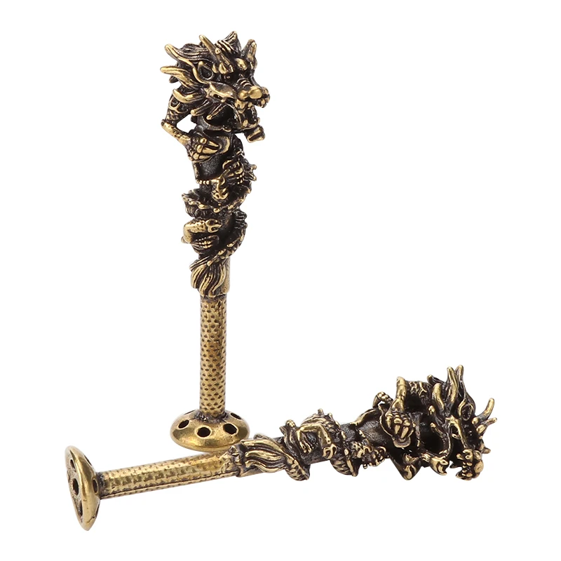12 Styles Multi Specification Retro Brass Carving Pressing Rod Grinding Cigarette Portable Smash Tobacco Weed Accessories