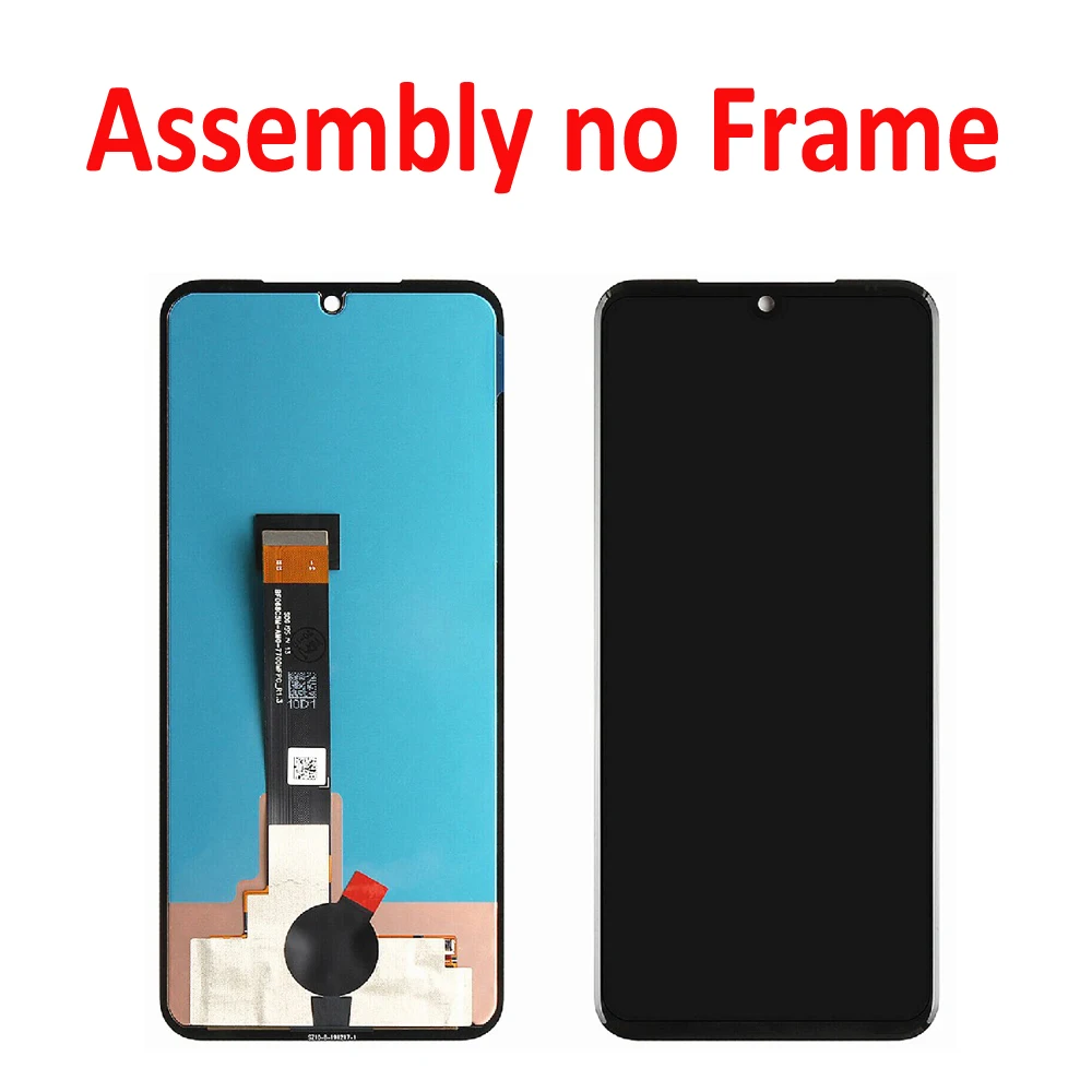 Original For LG V60 LCD Display Touch Screen Digitizer Assembly with Frame For LG V60 ThinQ 5G LM-V600 LCD Replacement Parts