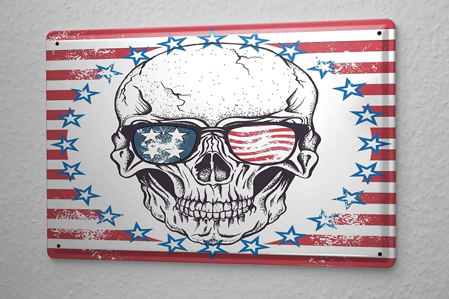 SINCE 2004 tin Sign Fantasy Picture Motive Skull