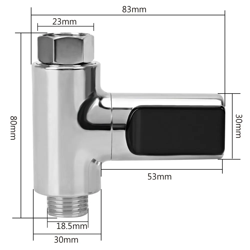 Water Temperature Meter Monitor For Home Shower Bathroom Flow Self-Generating For Baby Care Temperature Detector LCD Digital