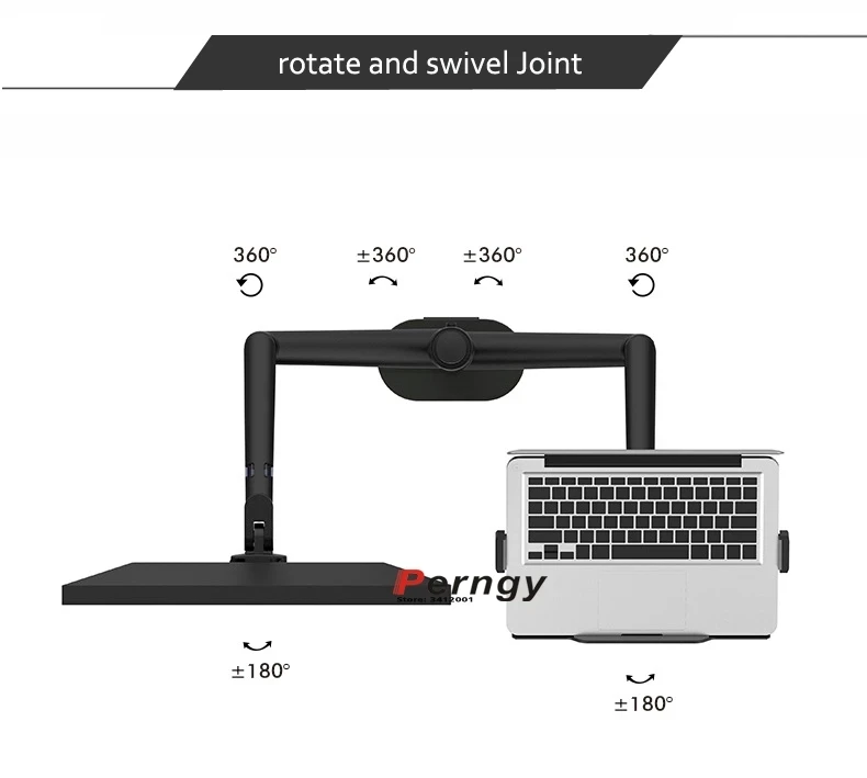 OL-3L Nhôm Bạc Công Thái Học 10 "-17" Bàn Laptop Đứng 32 "Để Bàn Chân Đế Máy Tính Đầy Đủ motion Cột Thanh