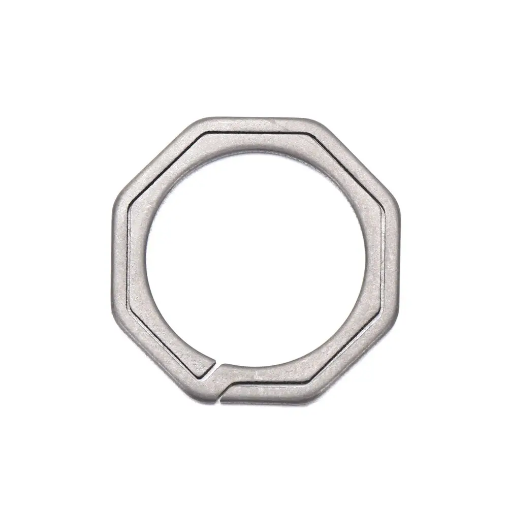 1PC Titanium Key Ring Super Lightweight Titanium Keychain Hanging Buckle For Key Rings Holder Outdoor Quickdraw Keyring Tool