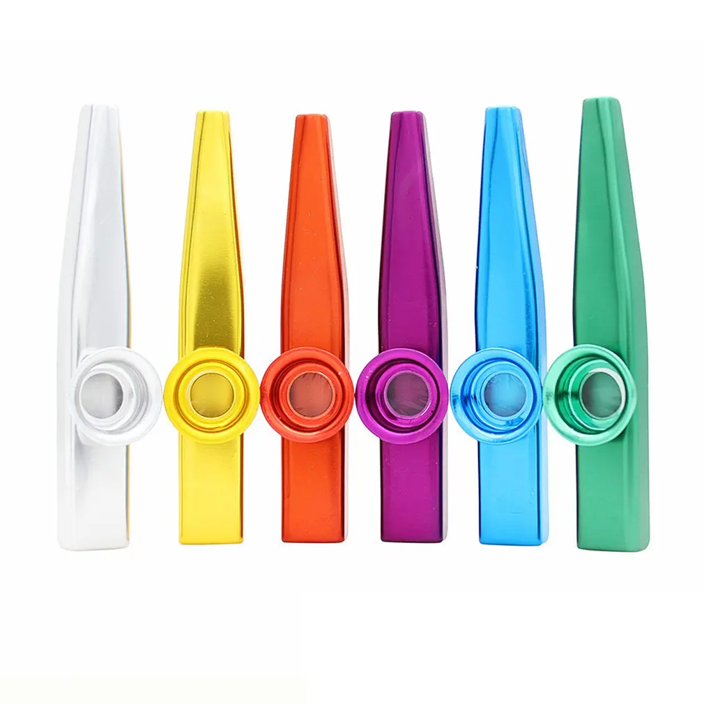 Metal Kazoos Musical Instruments Flutes Diaphragm Mouth Kazoos Musical Instruments Good Companion for Guitar