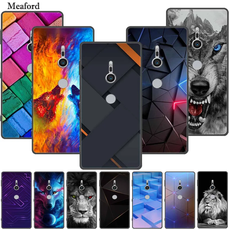 Case For Sony Xperia XZ2 Silicone TPU Soft Luxury Cover Phone for Sony Xperia XZ2 Compact Premium H8216 CooL H8296 Aniamal Coque