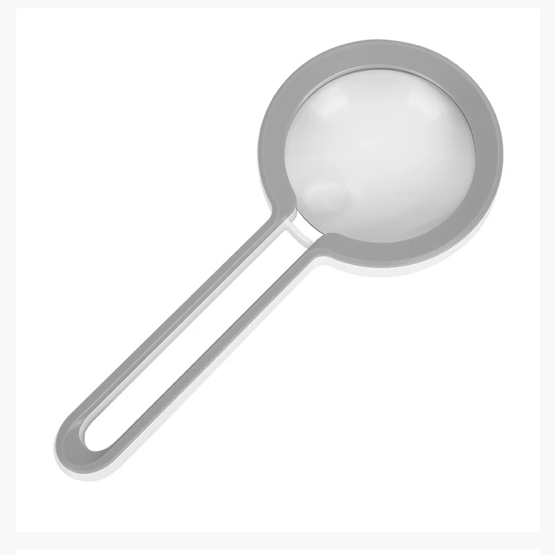 Loupe portative légère à poignée creuse 5X10X, lecture haute définition pour les personnes âgées