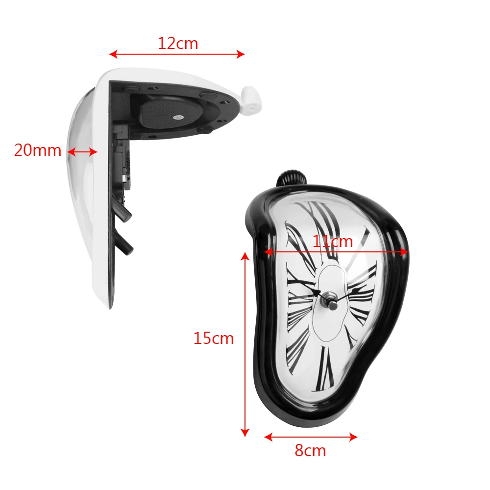 Creative Melting Clock New Surrealist Salvador Dali Style Clocks Surreal Distorted Wall Clock Home Decoration