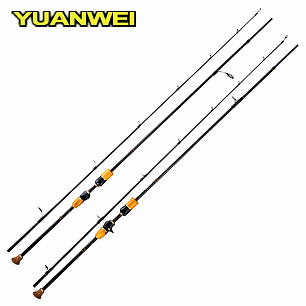 

YUANWEI 1.8m 2.1m 2.4m Spinning Casting Rod 2 Sections ML/M/MH Power FUJI Accessories Fishing Rod 99% IM8 Carbon Saltwater Rod