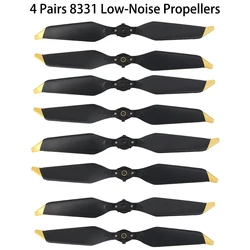 4 Pairs 8PC 8331 Low Noise Quick-Release Propellers For DJI Mavic Pro /Platinum (Golden/Silver ) for Mavic Pro Accessories