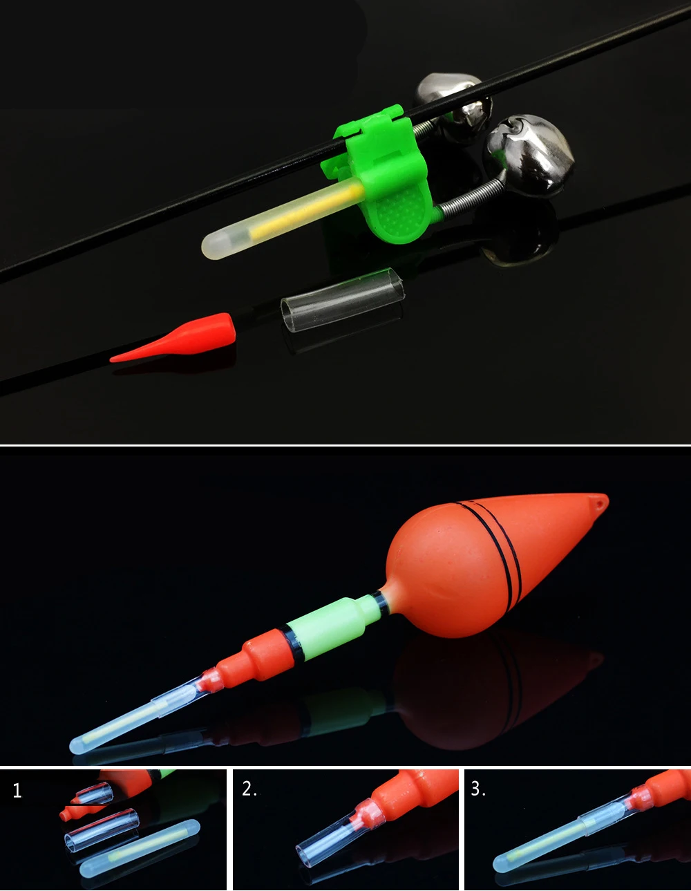 500 Stück 4,5x37mm Leuchtstäbe für Angeln, Nachtleuchtende Angelruten, Chemische Fluoreszierende Leuchtstäbe, Nützlich für Angeln und Pesca – Detail 4