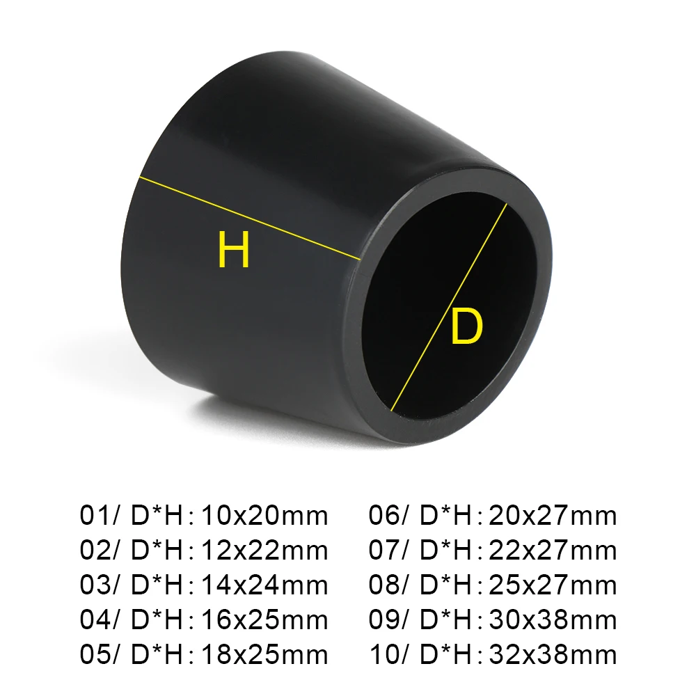10 pces cadeira de borracha perna tampas meias móveis pés tampa inferior almofadas protetores chão cadeira pés almofada mesa virola pés boné