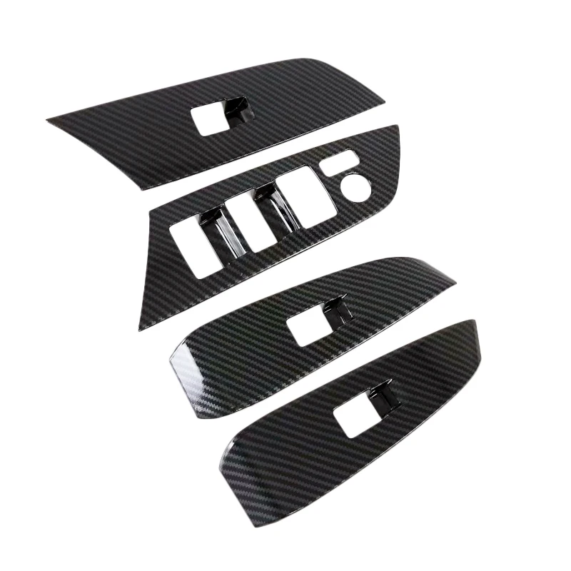 LHD!! For Mazda 6 M6 Atenza 2019 2020 Carbon Style Window Switch Button Frame Decoration Cover Trim Car Styling