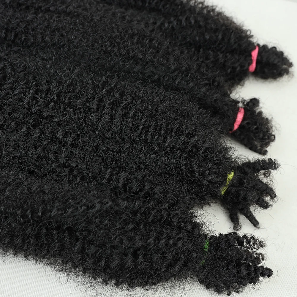 Afro Kinky Marely Braiding Crochet Hair Springy Afro Twist Hair Kinky Bulk Hair Extensions For African Women Braids YunRong