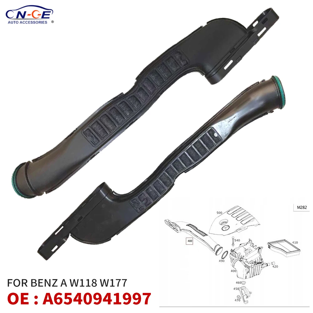 A6540941997 per Mercedes Benz classe A W118 W177 Tubo di aspirazione aria Tubo 28209405500 Lufteinlass Schlauch accessori auto