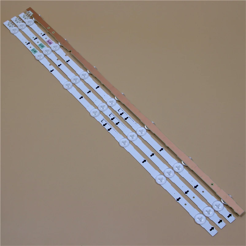 645mm TV LED Light Bars For Samsung UE32H5505AK UE32H5570AS UE32H5570SS UE32H6200AK Backlight Strip Kit 7 LED Lamps Lens 4 Bands