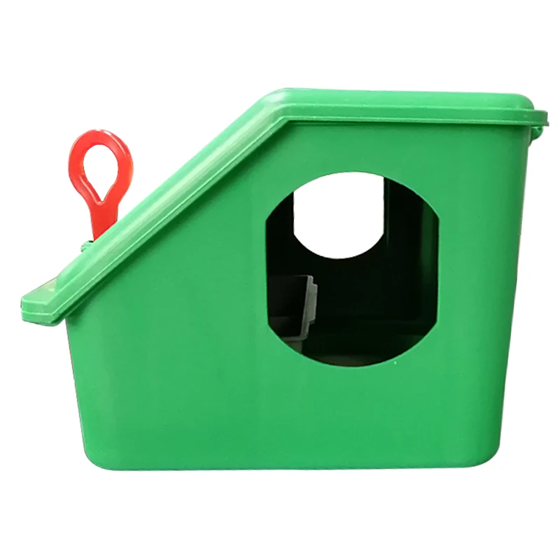 2PCS House Profile Cage Catching Rats Bait Station with Key Mousetrap Box