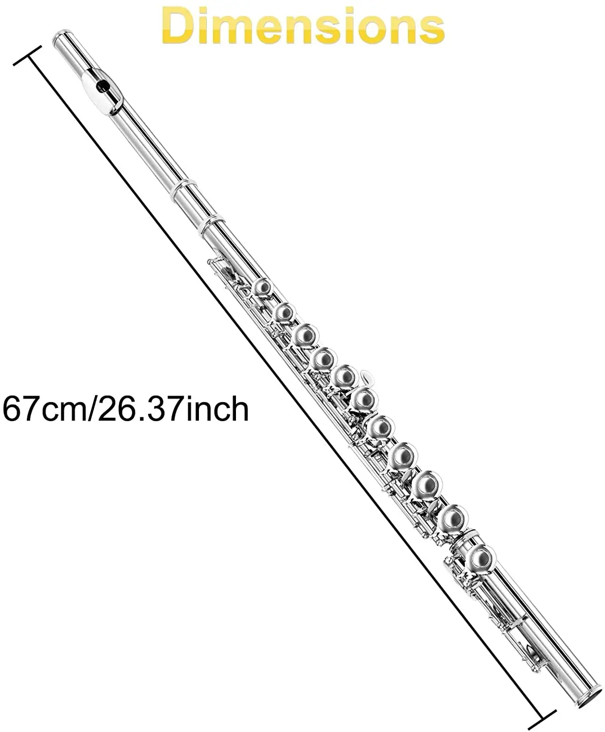 Taiwan JFL-511ES 16 Holes Closed C Key Flute Cupronickel Silvering flauta transversal instrumentos musicales Case