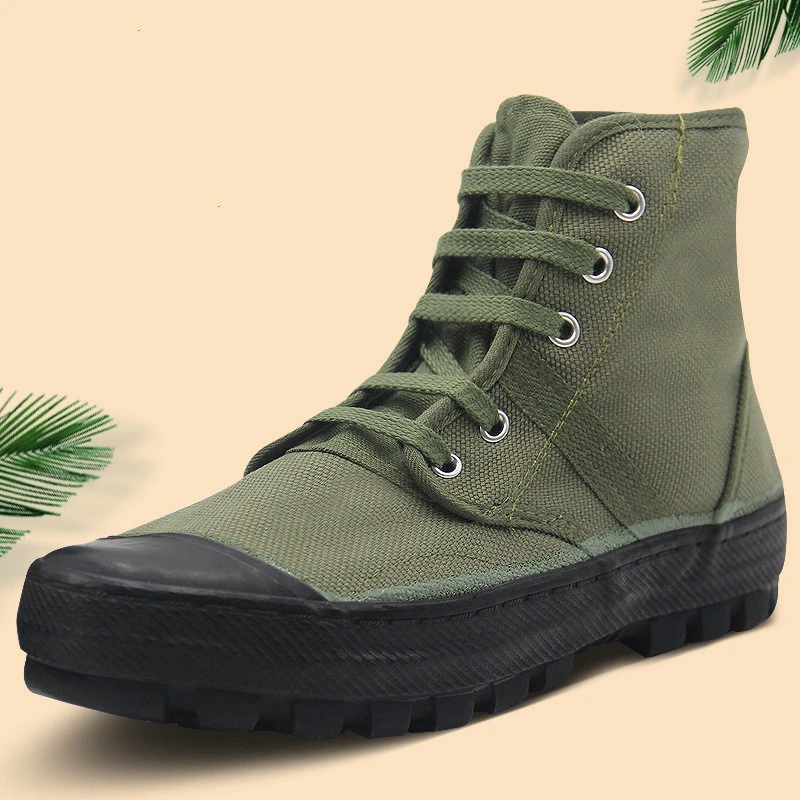 Wear-Resistant Breathable High-Top Sneakers Climbing Shoes Outdoor Hunting Training Hiking Combat Sport Labor Construction Boots