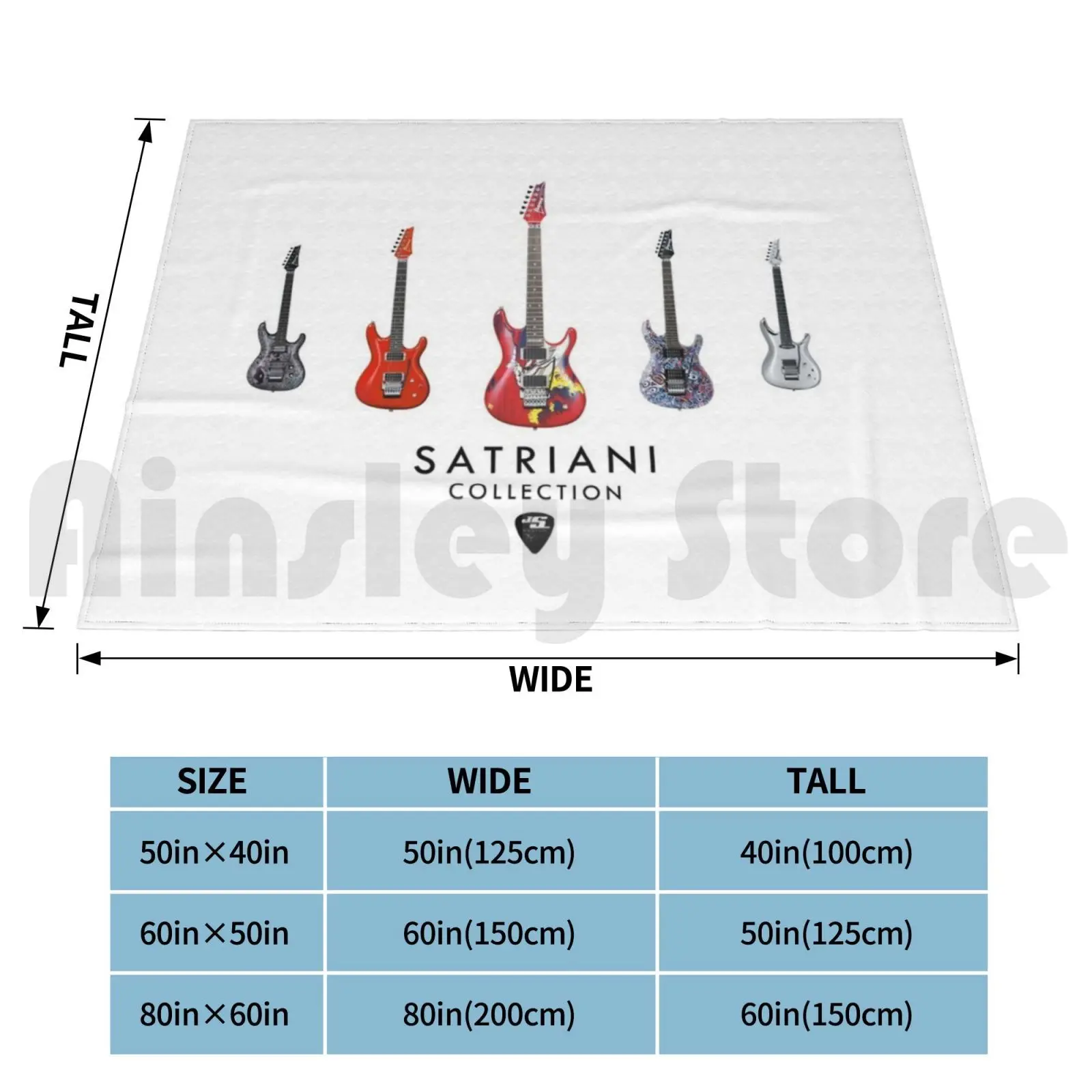 Joe Satriani Collection Blanket Fashion Custom Guitar Electric Guitar Guitar Hero Music Metal Instrument