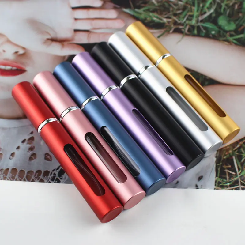 

Top Quality 5ml Empty Perfume Glass Bottle Refillable Aluminum Spray Makeup Atomizer Womens Atomiser Sprayer Travel Size