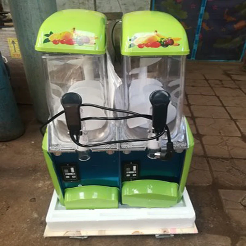 Double tank Slush machine Ice cream maker Snow melting machine Commercial Smoothies granita machine Ice Slusher 220V 110V