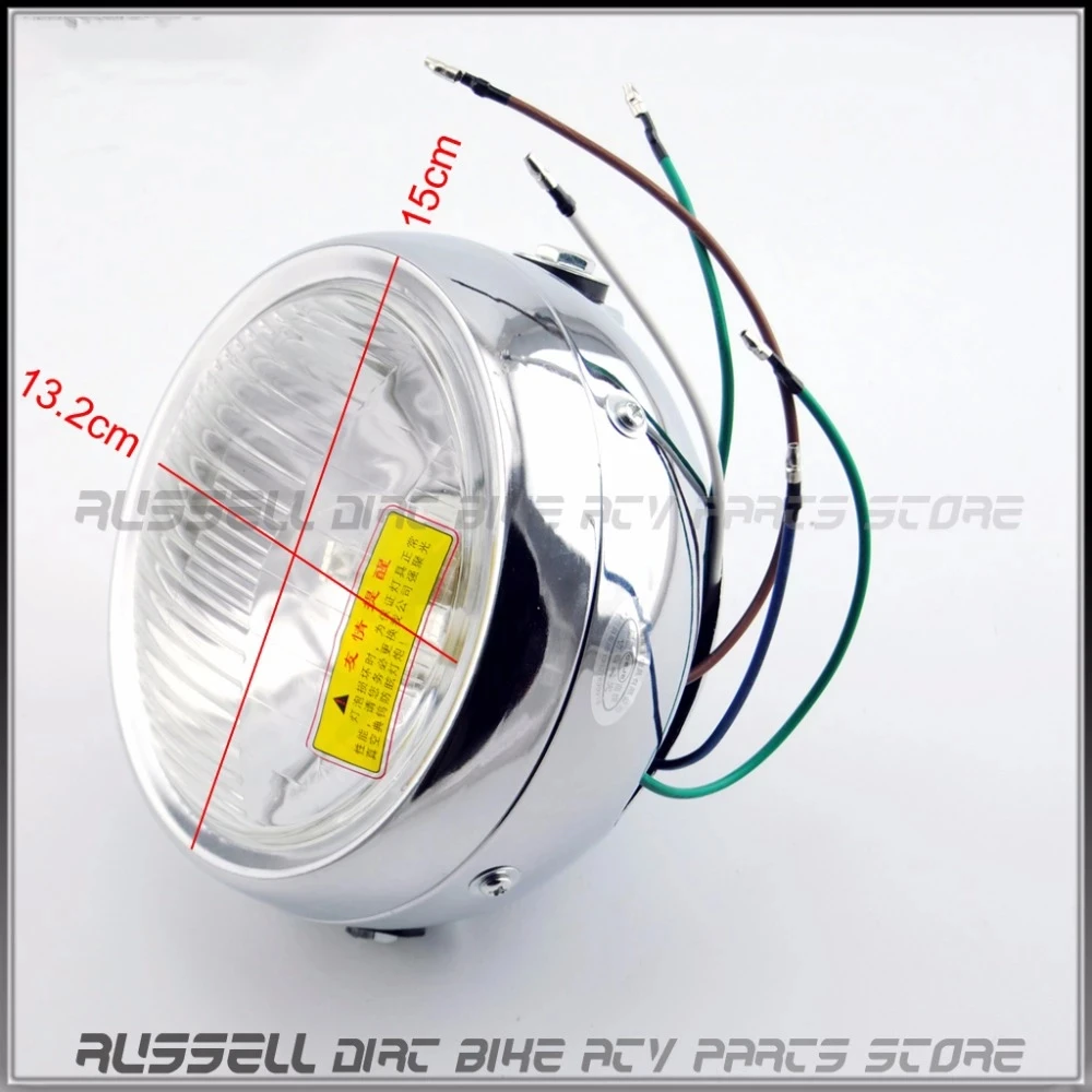 CG125 Motorcycle Head Light Retro Headlight Lamp Vintage Cafe Racer For Honda Modified MT125 XL125 XL175 XL250 XL350 XM T6