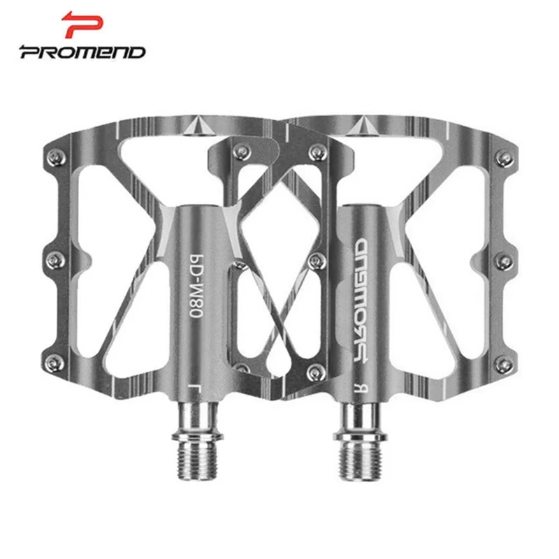 

Promend MTB bike pedal CNC ultra-light aluminum non-slip 12 pins 3 bearings Big feet pedals Pedals vtt Mountain Bike Accessories