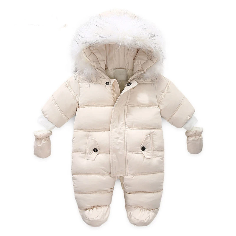 2024 New Born Baby Winter Clothes Baby Jumpsuit  Hood Inside Fleece  Baby Girl Clothes Baby Boy Clothes Baby Clothes Baby Romper