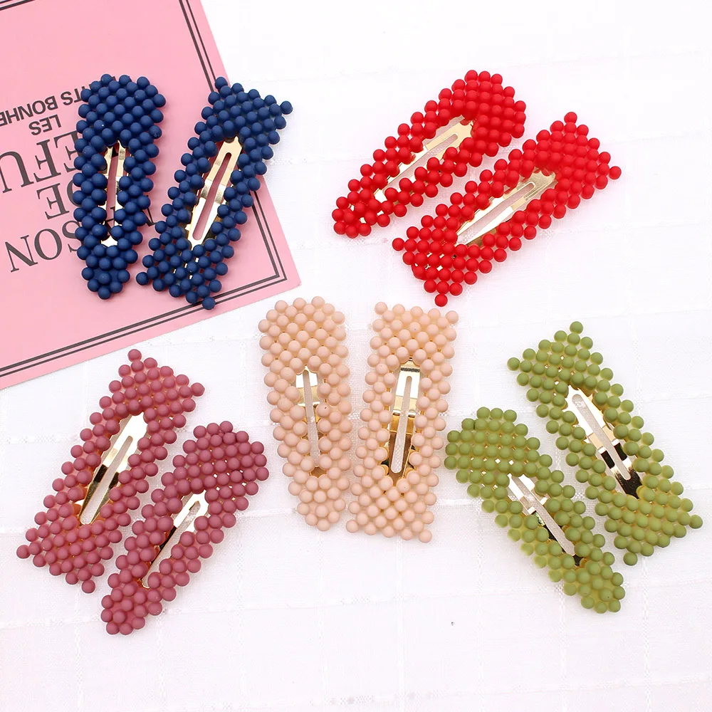 New Ins Fashion Elegant Pearls Hair Clips Sweet Hairpins  Headwear Hair Ornament Barrettes For Women Girls 2019 Hair Accessories