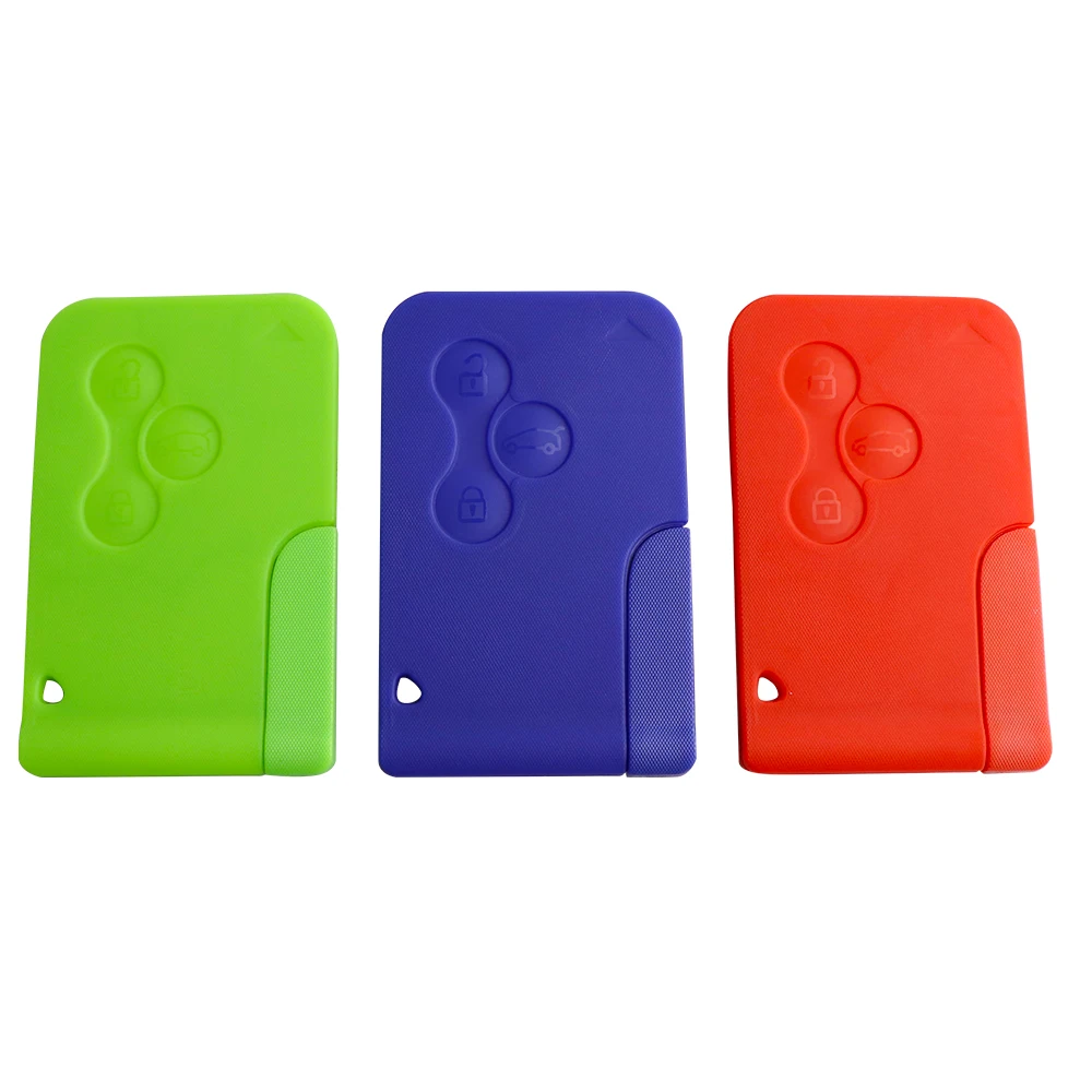 YIQIXIN High Quality 3 Button For Renault Megane 2 3 Clio Grand Scenic Remote Car Key Shell Cover Case Smart Card Blade Red Blue